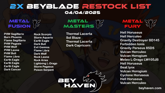 April 4th 2x Restock List!