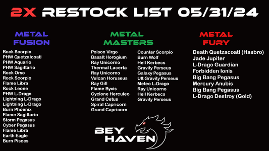 2x May 31st Restock List!