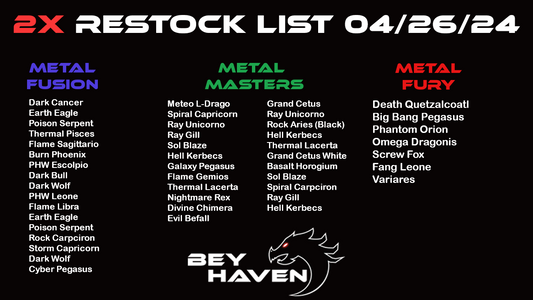 2x April 26th Restock List!