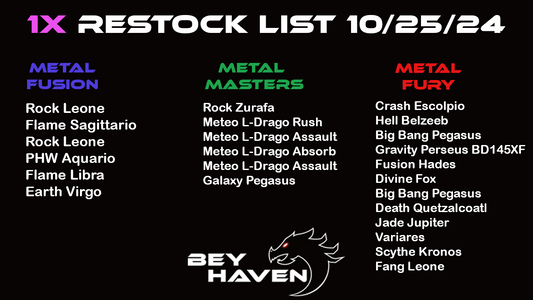 October 25th 1x Restock List1!