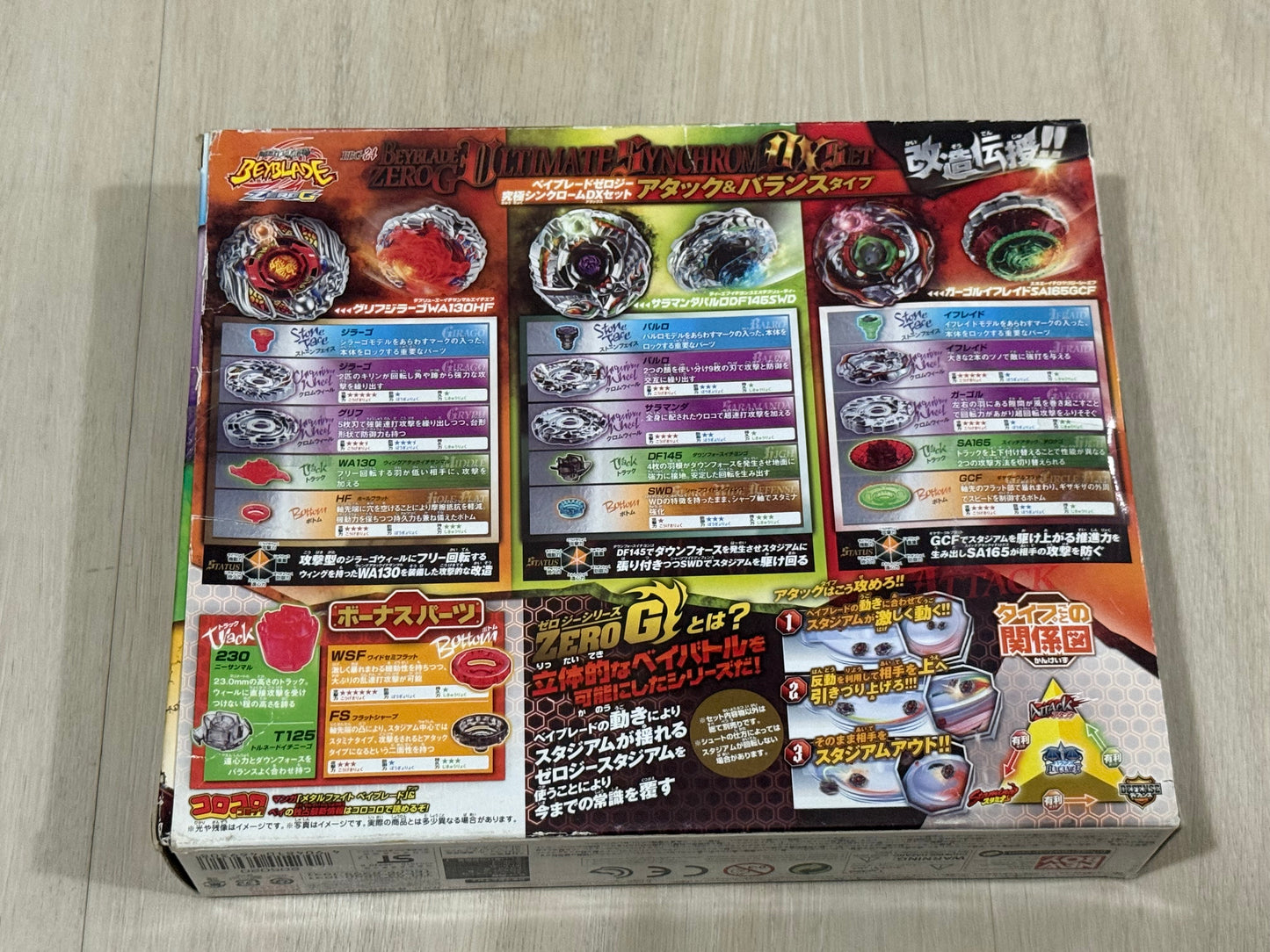 NIB BBG-24 Ultimate Synchrom DX Set - Attack & Balance - Takara Tomy