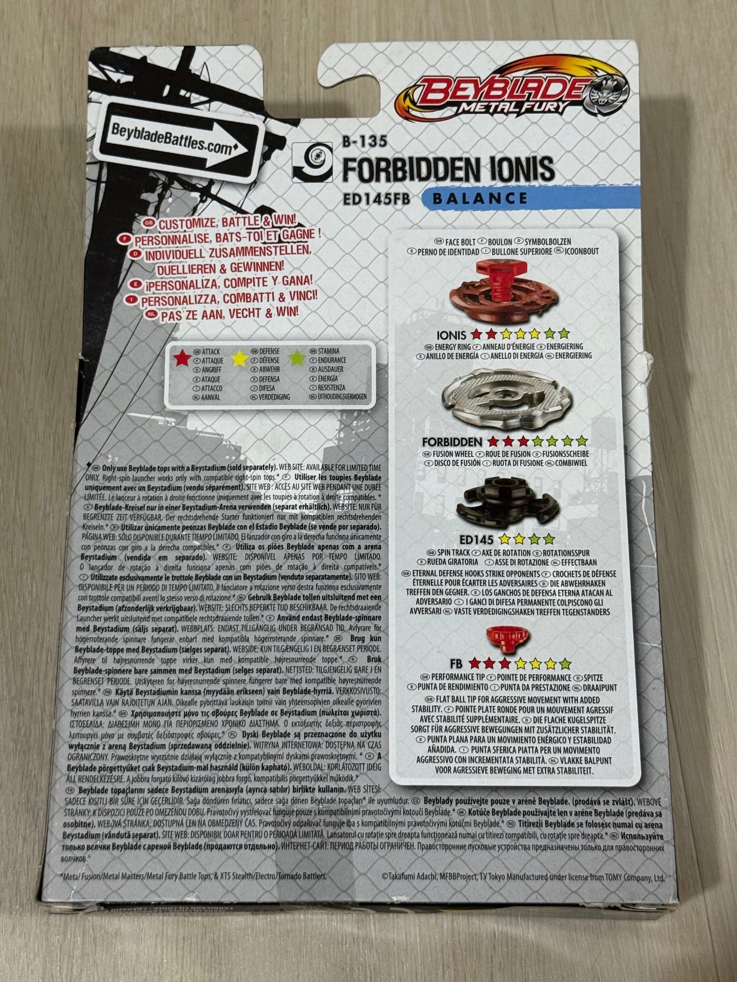 NIB Forbidden Ionis ED145FB - Hasbro