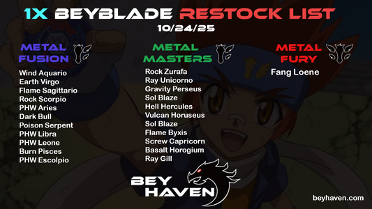 October 24th 1x Restock List!