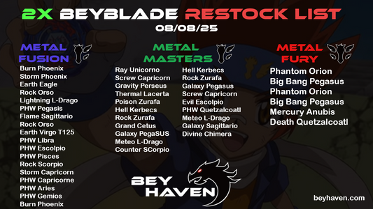 August 8th 2x Restock List!