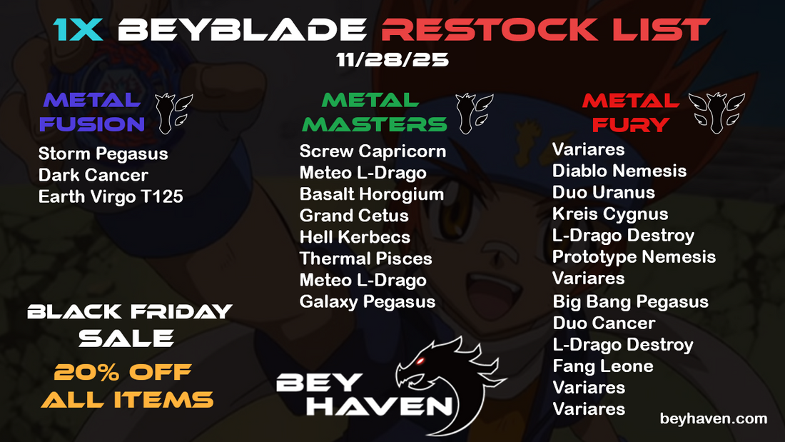 Black Friday Sale / Restock List! All orders automatically 20% off!
