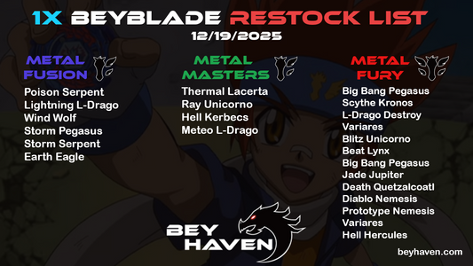 December 19th 1x Restock List!
