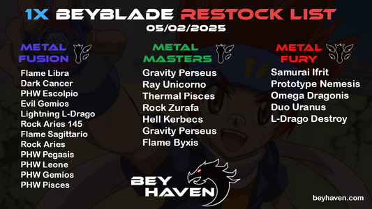 May 2nd 1x Restock List