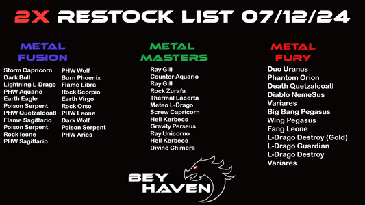 July 12th 2x Restock List!