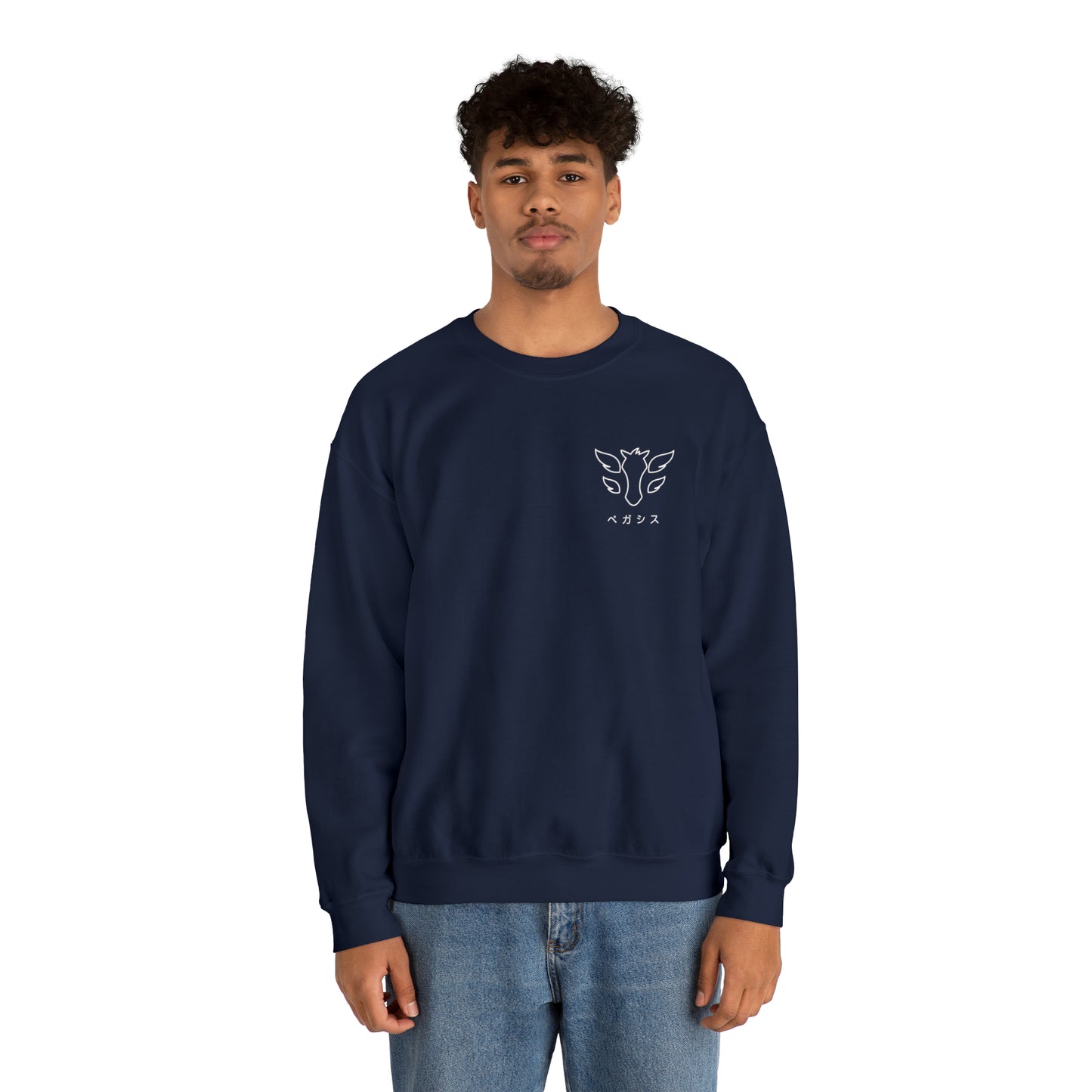 Pegasus Katakana Crewneck Shirt